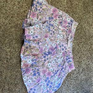 Pink blue flowers skort cat and jack